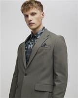 River Island Mens Suit Jacket Green Skinny Fit Single Breasted Outerwear Top - 38 Regular Regular