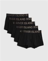 River Island Mens Trunks 5 Pack Bronze Metallic Elasticated Waist Underwear