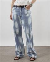 River Island Womens Straight Leg Jeans Blue High Rise Relaxed Trousers Bottoms - 8 Regular Regular