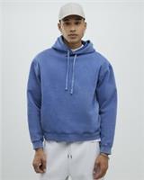 River Island Mens Hoodie Blue Oversized Fit Japanese Snake Hooded Sweatshirt Top - XL Regular