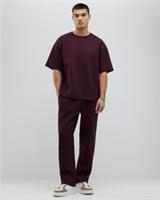 River Island Mens T-Shirt & Joggers Set Red Oversized Fit 2 Piece Short Sleeve - L Regular