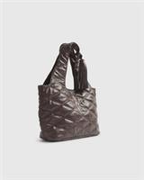 River Island Womens Shoulder Bag Red Oversized Quilted RR Branding Popper