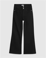River Island Womens Flared Jeans Petite Black High Rise Relaxed Trousers Bottoms - 8XS Petites