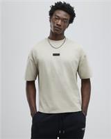 River Island Mens T-Shirt Beige Oversized Fit Luminis Studios Crew Neck Tee Top - XL Regular