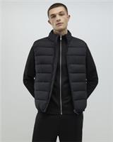 River Island Mens Gilet Black MCMXII Crew Neck Zipped Padded Outerwear Top - L Regular