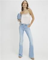 River Island Womens Bootcut Jeans Blue Mid Rise Denim Trousers Pants Bottoms - 16 Short Regular