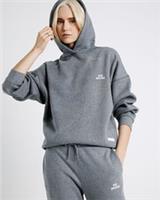 River Island Womens Hoodie Grey RVR Edition Back Print Sweatshirt Pullover Top - L Regular