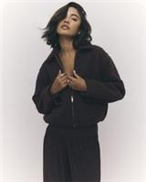 River Island Womens Jacket Brown Textured Harrington Collared Outerwear Top - 12 Regular