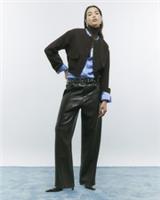 River Island Womens Bomber Jacket Brown Long Sleeve Front Pocket Outerwear Top - 6 Regular