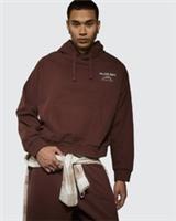 River Island Mens Hoodie Brown Oversized Fit Palais Dept Hooded Sweatshirt Top - M Regular