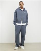 River Island Mens Hoodie Grey Oversized Luminis Zip Through Sweatshirt Top - S Regular