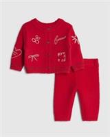 River Island Baby Girls Cardigan & Leggings Set Nephthys Red 2 Piece Crew Neck - 3-6 Months Regular