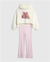 River Island Girls Hoodie & Leggings Set Grey 2 Piece Hooded Long Sleeve - 11-12 Years Regular