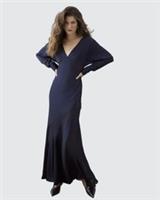 River Island Womens Maxi Dress Ri Studio Navy Mesh Fishtail Long Sleeve - 10 Regular