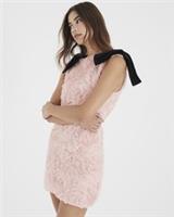 River Island Womens Mini Dress Pink Sleeveless 3D Rose Floral Round Neck - S Regular