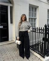 River Island Womens Cardigan Cream Boucle Knit Pearl Trim Collared Jumper Top - S Regular