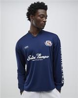 River Island Mens T-Shirt Navy Saint Tiempo Football V-Neck T Shirt Tee Top - XL Regular