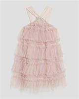 River Island Girls Dress Pink Tulle Layered Halter Neck Sleeveless Casual