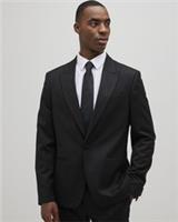 River Island Mens Suit Jacket Black Slim Fit Stripe Single Breasted Outerwear - 40 Short Regular