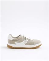 River Island Boys Trainers Grey Lace Up Sneakers Slip On Round Toe Flat Shoes