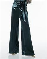 River Island Womens Joggers Green Velvet Wide Leg Trousers Pants Bottoms - M Regular