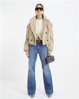 River Island Womens Wide Leg Jeans Blue High Waisted Trousers Pants Bottoms - 6 Regular Regular
