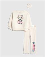 River Island Mini Girls Sweatshirt Set Pink Iconic Bear Graphic 3 Piece Outfit