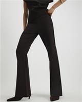 River Island Womens Flared Trousers Brown Fitted Elasticated Waist Pants Bottoms - L Regular