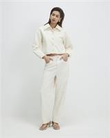 River Island Womens Jacket Cream Corduroy Collared Button Outerwear Top - 6 Regular