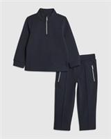 River Island Mini Boys Sweatshirt & Joggers Set Navy Zip 2 Piece Long Sleeve