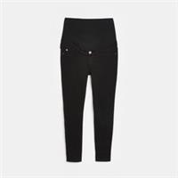 River Island Womens Jeans Denim Black Molly Maternity Mid Overbump Pants Bottoms - 10 Regular Maternity