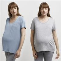 River Island Womens Nursing Maternity T-Shirt Multipack Blue Short Sleeve Top - 10 Regular