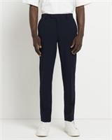 River Island Mens Suit Trousers Navy Super Skinny Fit Concealed Pants Bottoms - 26 Regular Regular