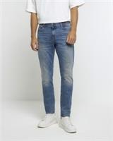River Island Mens Skinny Jeans Blue Fit Denim Fabric Trousers Pants Bottoms - 26 Extra Short Regular