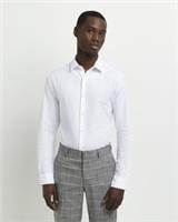 River Island Mens Shirt White Slim Fit Easy Iron Long Sleeve Collared Top - 3XL Regular