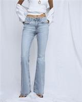 River Island Womens Bootcut Jeans Blue Mid Rise Denim Trousers Pants Bottoms - 6 Long Regular
