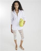 River Island Womens Capri Trousers White Lace Elasticated Waist Pants Bottoms - M Regular
