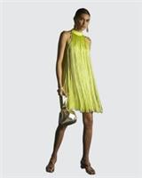 River Island Womens Mini Dress Lime Premium Fringe Sleeveless High Neck - 6 Regular