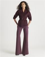River Island Womens Wide Leg Jeans Red High Rise Palazzo Trousers Pants Bottoms - 8 Regular Regular