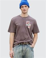 River Island Mens T-Shirt The Real Hackney Dave Purple Floral Crew Neck Tee Top - S Regular