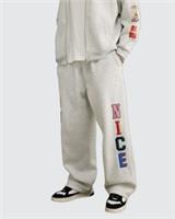 River Island Mens Joggers The Real Hackney Dave Grey Badged Trousers Pants - S Regular