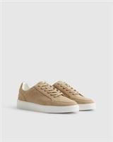 River Island Mens Trainers Beige Faux Suede Sneakers Round Toe Casual Shoes