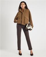 River Island Womens Mom Sculpt Jeans Brown Mid Rise Trousers Pants Bottoms - 8 Regular Regular