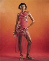 River Island Womens Mini Dress Pink Sequin Tassel Floral Terry De Havilland - 18 Regular