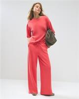River Island Womens Joggers Orange Premium Drawstring Wide Leg Track Bottoms - S Regular