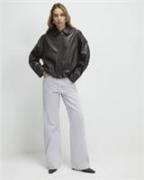 River Island Womens Straight Jeans Purple Relaxed Trousers Pants Bottoms - 10 Regular Regular