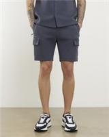 River Island Mens Shorts Grey Premium Regular Fit Nylon Pocket Zipped Bottoms - M Regular
