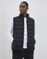 River Island Mens Puffer Gilet Black Lightweight Zipped Padded Outerwear Top - XS Regular