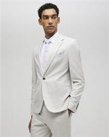 River Island Mens Suit Jacket Grey Slim Fit Puppytooth Button Outerwear Top - 38 Regular Regular