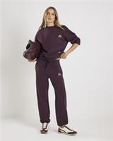 River Island Womens Joggers Brown RVR Edition Cuffed Drawstring Pants Bottoms - L Regular